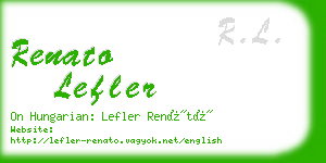 renato lefler business card